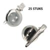 2101360851 DIY Haarspeld Alligator Plakschijf Broche 4cm – Zilver – Set van 25