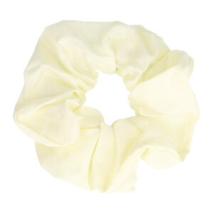 Haarelastiek Scrunchie – Basic – Gladde Stof – Creme