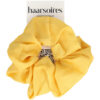 2101622484 Haarelastiek Scrunchie – Basic – Gladde Stof – Geel