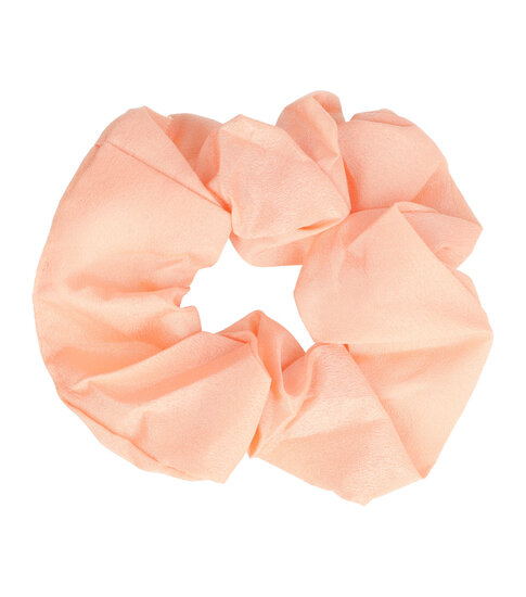 2101651710 Haarelastiek Scrunchie – Basic – Gladde Stof – Lichtroze