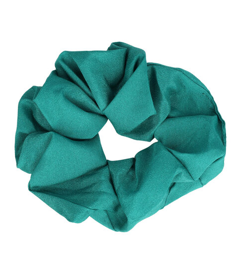 2101708383 Haarelastiek Scrunchie – Basic – Gladde Stof – Groen