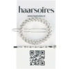 2101953018 Haarspeld haarclip - Ovaal strass steentjes 4,5cm - Zilver – Set van 2
