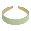 2102146965 Haarband Diadeem 3cm – Gladde Stof – Effen Kleur – Lichtgroen