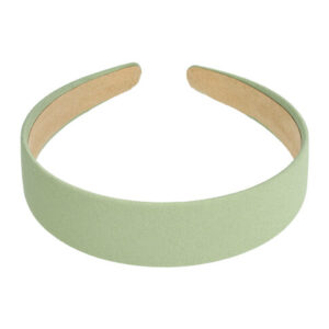 Haarband Diadeem 3cm – Gladde Stof – Effen Kleur – Lichtgroen