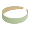 2102146968 Haarband Diadeem 3cm – Gladde Stof – Effen Kleur – Lichtgroen