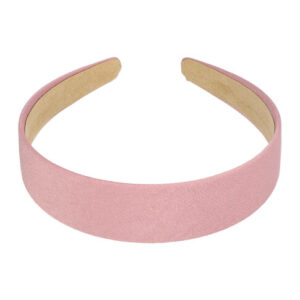 Haarband Diadeem 3cm – Gladde Stof – Effen Kleur – Lichtroze