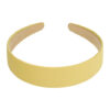 2102150670 Haarband Diadeem 3cm – Gladde Stof – Effen Kleur – Geel
