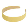 2102150673 Haarband Diadeem 3cm – Gladde Stof – Effen Kleur – Geel