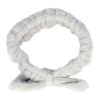 2102423550 Haarband Make-Up – OMG Fluffy Strik 5 cm – Voor Gezichtsverzorging – Grijs