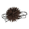 2102618832 Haarband bloem - Veter striklint - Bruin
