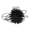 2102624625 Haarband bloem - Veter striklint - Zwart