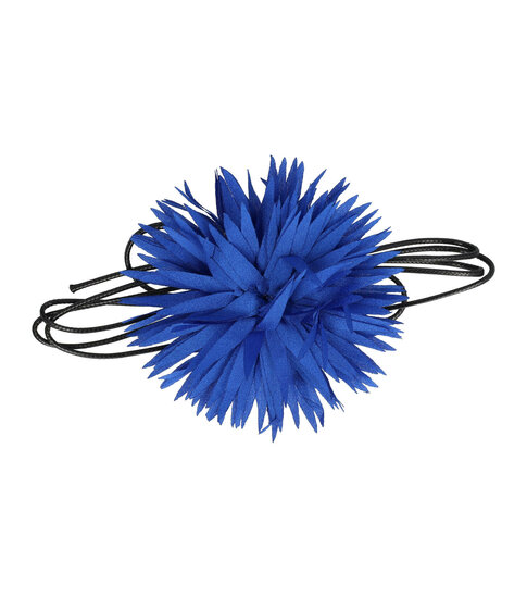2102627538 Haarband bloem - Veter striklint - Blauw