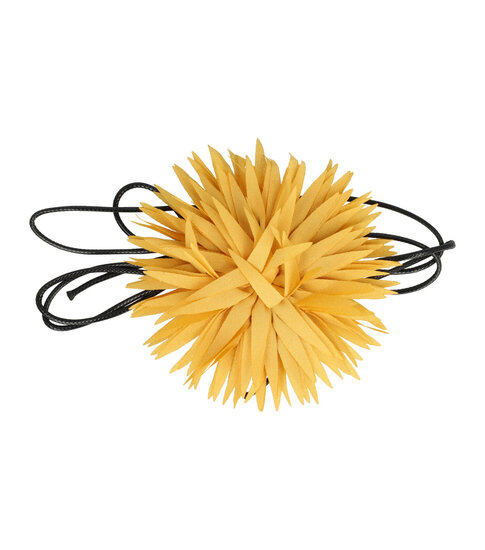 2102632797 Haarband bloem - Veter striklint - Geel