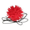 2102632821 Haarband bloem - Veter striklint - Rood