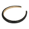 2103369618 Haarband Diadeem 1,5cm – Dik Gevuld – Glitter Steentjes – Zwart