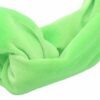 2103576288 Haarband Twist 5cm – Effen Neonkleur – Velvet Stof – Groen