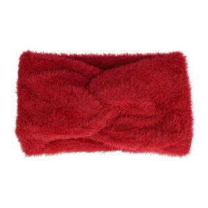 Haarband Twist 10cm – Effen Kleur – Gebreide Stof – Rood