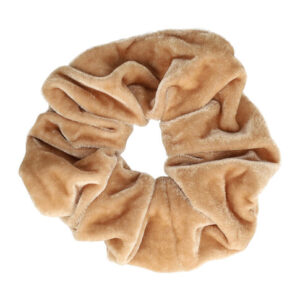 Haarelastiek Scrunchie – Basic – Velvet Stof – Beige