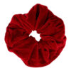 2103811464 Haarelastiek Scrunchie – Basic – Velvet Stof – Warm Kleur Rood