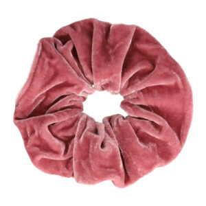 Haarelastiek Scrunchie – Basic – Velvet Stof – Oudroze