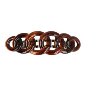 Haarspeld Patentspeld Cirkels 9cm – Open Cirkel Vormen – Bruin