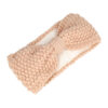 2104222452 Haarband Knoop 10cm – Effen Kleur – Gebreide Stof – Lichtroze