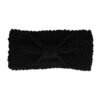 2104227843 Haarband Knoop 10cm – Effen Kleur – Gebreide Stof – Zwart