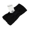 2104227849 Haarband Knoop 10cm – Effen Kleur – Gebreide Stof – Zwart
