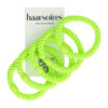 2104232754 Haarelastieken basic - Hair Tie neon - Groen - Set van 5