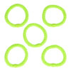 2104232757 Haarelastieken basic - Hair Tie neon - Groen - Set van 5
