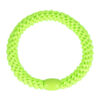 2104232760 Haarelastieken basic - Hair Tie neon - Groen - Set van 5