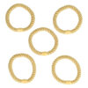 2104237233 Haarelastieken basic - Hair Tie - Beige - Set van 5