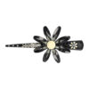 2104254276 Haarspeld Duckklem 13cm – Bloemvorm – Metaal – Zwart