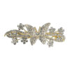 2105408718 Haarspeld Patentspeld Vlindervorm 6,5cm – Strass Steentjes – Goud/Zilver
