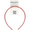 2107051515 Haarband Diadeem 3cm – Satijnen Stof – Effen Kleur – Rood
