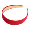 2107051518 Haarband Diadeem 3cm – Satijnen Stof – Effen Kleur – Rood