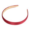 2107076490 Haarband Diadeem 2cm – Gladde Satijnen Stof – Effen Kleur – Rood