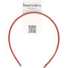 2107076493 Haarband Diadeem 2cm – Gladde Satijnen Stof – Effen Kleur – Rood