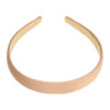 2107080138 Haarband Diadeem 2cm – Gladde Satijnen Stof – Effen Kleur – Beige