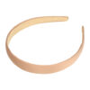 2107080141 Haarband Diadeem 2cm – Gladde Satijnen Stof – Effen Kleur – Beige