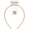 2107080144 Haarband Diadeem 2cm – Gladde Satijnen Stof – Effen Kleur – Beige