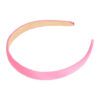 2107250445 Haarband Diadeem 2cm – Gladde Satijnen Stof – Effen Kleur – Fuchsia Roze