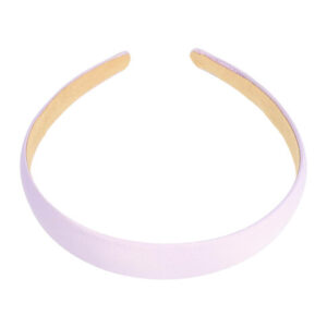 Haarband Diadeem 2cm – Gladde Satijnen Stof – Effen Kleur – Lila Paars