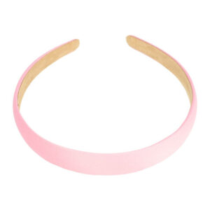 Haarband Diadeem 2cm – Gladde Satijnen Stof – Effen Kleur – Lichtroze