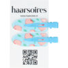 Haarspeld Duckklemmen 6cm – Platte Vorm Beautyclips – Hartjesprint – Roze Blauw – Set van 2