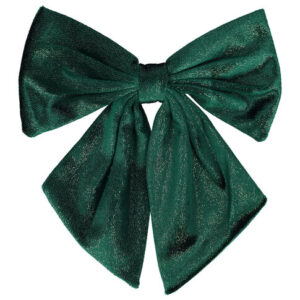 Haarspeld Patentspeld Strik 15cm – Glitter Stof – Handmade – Groen