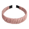 2107927440 Haarband Diadeem 3cm – Gedraaide Gladde Stof – Roze