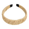 2107927479 Haarband Diadeem 3cm – Gedraaide Gladde Stof – Beige