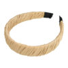 2107927482 Haarband Diadeem 3cm – Gedraaide Gladde Stof – Beige