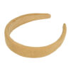 2107931277 Haarband Diadeem 3cm – Zacht Gevuld – Velvet Stof – Beige